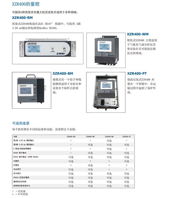 XZR400系列 氧气分析仪