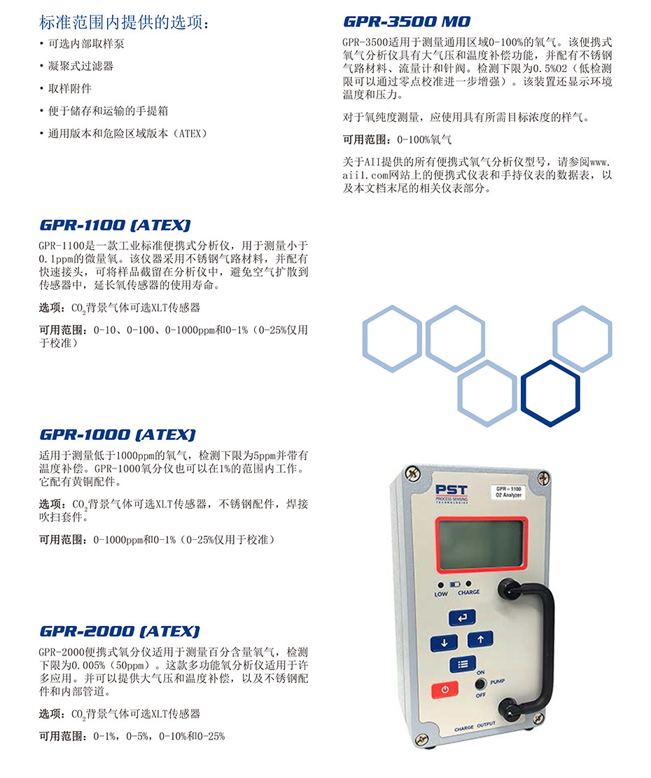 便携式氧气分析仪