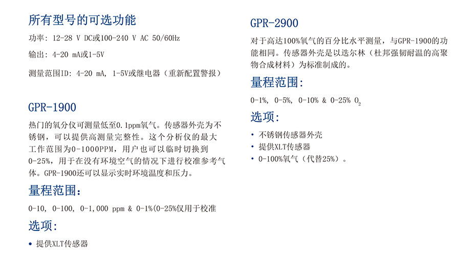 分体式传感器的氧分仪